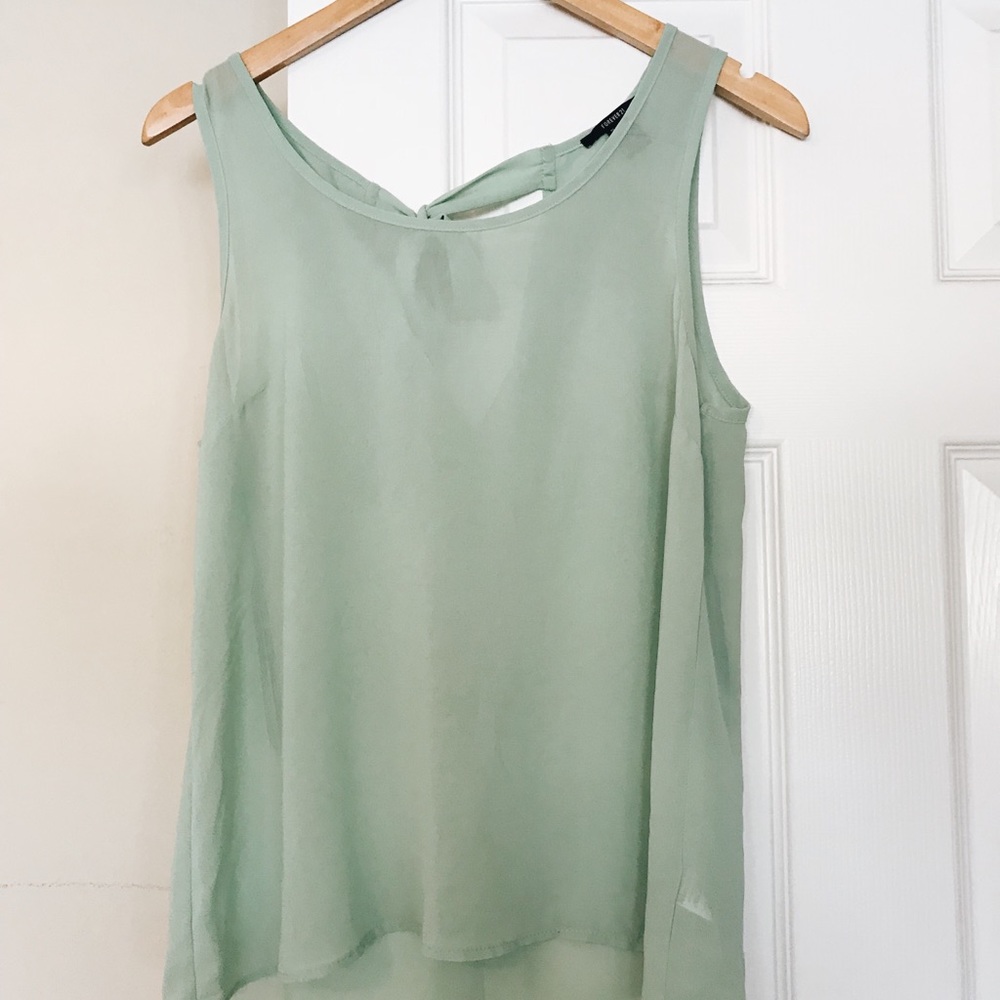 Mint green tank top
